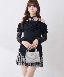 【Belle Charme】Lace Layered Pleated Onepiece