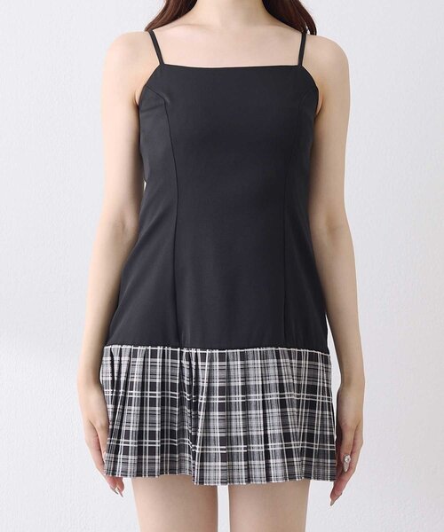 Belle Charme（ベルシャルム）の「【Belle Charme】Lace Layered Pleated Onepiece（ワンピース・レディース・ピンク/ブラック/アイボリー・FREE）」の11枚目の写真