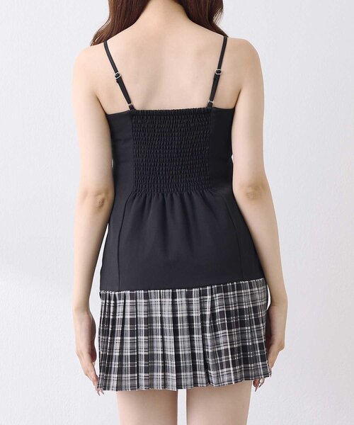 Belle Charme（ベルシャルム）の「【Belle Charme】Lace Layered Pleated Onepiece（ワンピース・レディース・ピンク/ブラック/アイボリー・FREE）」の12枚目の写真