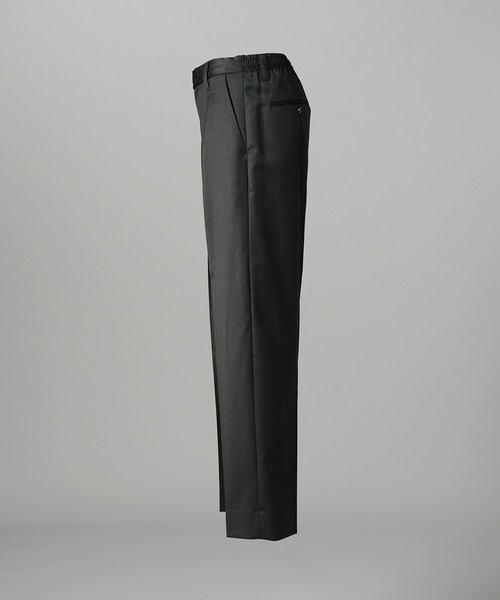 MAISON SPECIAL(メゾンスペシャル)の「《UNISEX》【Ermenegildo Zegna Fabric】Tight Straight Trousers/【エルメネジルド・ゼニア ファブリック】タイトストレートスラックス【MAISON SPECIAL/メゾンスペシャル】■セットアップ対応■(スラックス・メンズ・ブラック・2/1/0)」の8枚目の写真