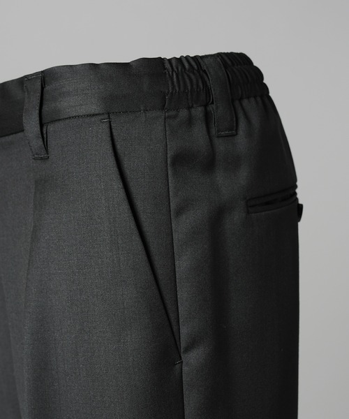 MAISON SPECIAL(メゾンスペシャル)の「《UNISEX》【Ermenegildo Zegna Fabric】Tight Straight Trousers/【エルメネジルド・ゼニア ファブリック】タイトストレートスラックス【MAISON SPECIAL/メゾンスペシャル】■セットアップ対応■(スラックス・メンズ・ブラック・2/1/0)」の11枚目の写真