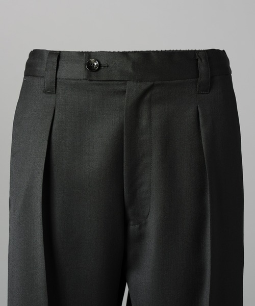 MAISON SPECIAL(メゾンスペシャル)の「《UNISEX》【Ermenegildo Zegna Fabric】Tight Straight Trousers/【エルメネジルド・ゼニア ファブリック】タイトストレートスラックス【MAISON SPECIAL/メゾンスペシャル】■セットアップ対応■(スラックス・メンズ・ブラック・2/1/0)」の10枚目の写真