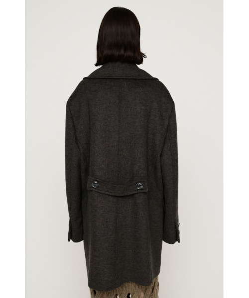 SLY(スライ)の「BIG COLLAR DOUBLE MIDI COAT ビッグカラーダブルミディコート 秋服 冬服(ステンカラーコート・レディース・ブラウン/マルチ/杢グレー/ブラック・FREE)」の22枚目の写真