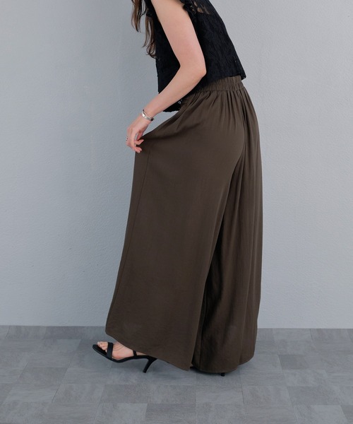 murea(ミュレア)の「ウエストピンタックギャザールーズワイドパンツ(その他パンツ・レディース・ブラウン/アイボリー/ブラック・FREE)」の17枚目の写真