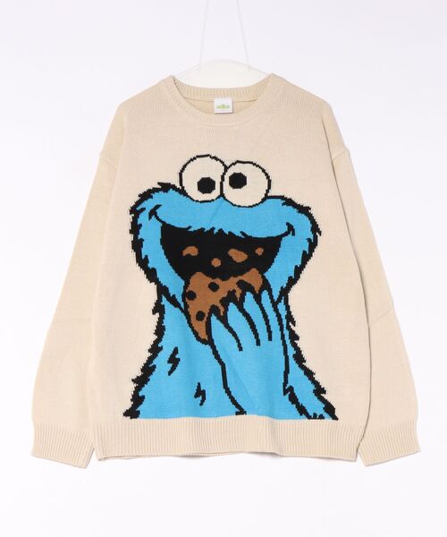 SESAME STREET（セサミストリート）の「【SESAME STREET/セサミストリート】アソートニット（ニット/セーター・レディース・ブラウン/グリーン/ブルー/レッド/ネイビー/オフホワイト・LARGE/MEDIUM/X-LARGE）」の2枚目の写真