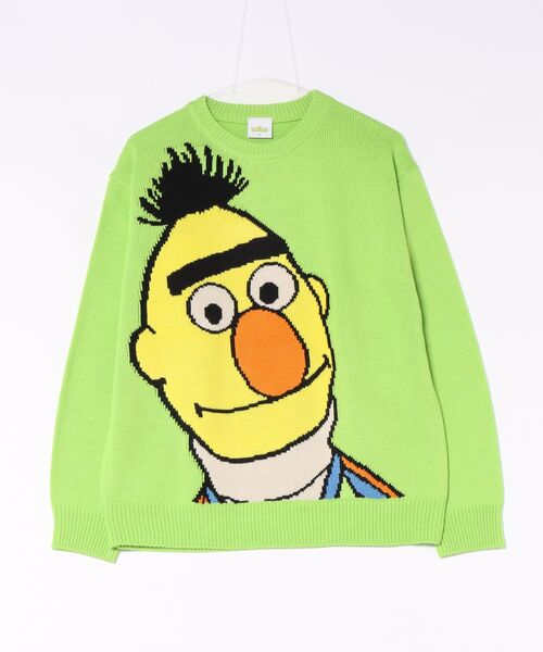 SESAME STREET（セサミストリート）の「【SESAME STREET/セサミストリート】アソートニット（ニット/セーター・レディース・ブラウン/グリーン/ブルー/レッド/ネイビー/オフホワイト・LARGE/MEDIUM/X-LARGE）」の4枚目の写真