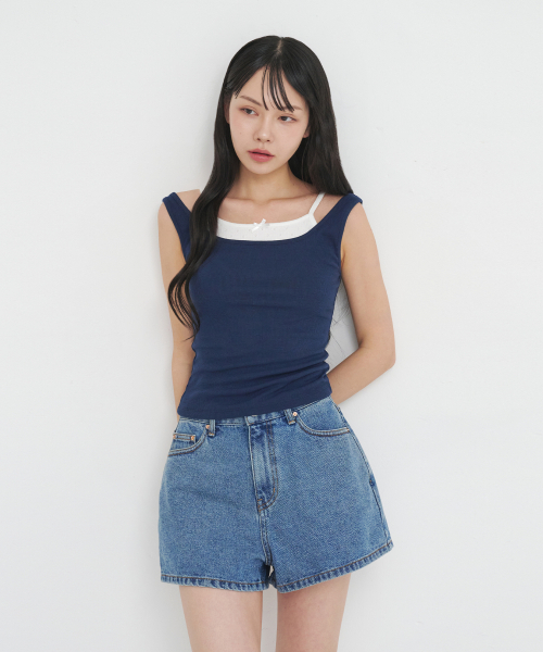 LOTSYOU(ロッツユー)の「lotsyou_Vintage Denim Shorts Blue(その他パンツ・レディース・その他・SMALL/MEDIUM)」の2枚目の写真