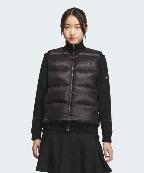adidas(アディダス)の「パーテックス カンタム フルジップ ダウンベスト【adidas Golf/アディダスゴルフ】(ダウンベスト・レディース・ブラック・LARGE/SMALL/MEDIUM/X-LARGE)」の1枚目の写真