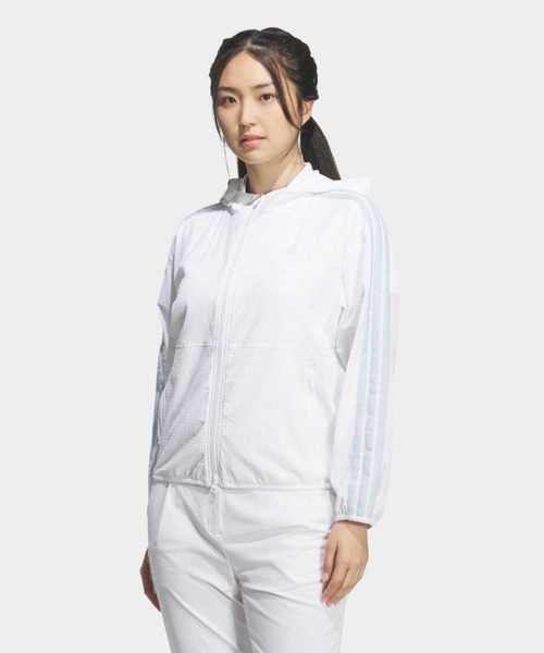 adidas(アディダス)の「フルジップジャケット【adidas Golf/アディダスゴルフ】(ブルゾン・レディース・ホワイト・SMALL/MEDIUM/LARGE/X-LARGE/X-SMALL)」の1枚目の写真