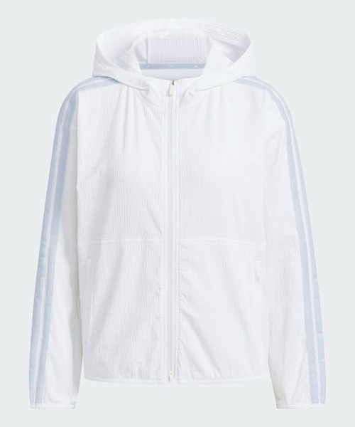 adidas(アディダス)の「フルジップジャケット【adidas Golf/アディダスゴルフ】(ブルゾン・レディース・ホワイト・SMALL/MEDIUM/LARGE/X-LARGE/X-SMALL)」の5枚目の写真
