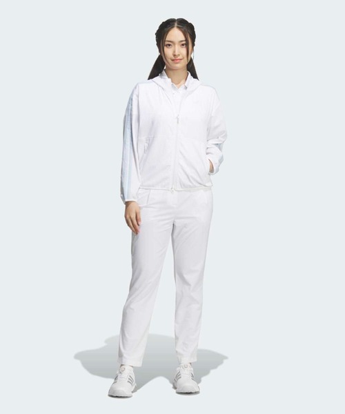 adidas(アディダス)の「フルジップジャケット【adidas Golf/アディダスゴルフ】(ブルゾン・レディース・ホワイト・SMALL/MEDIUM/LARGE/X-LARGE/X-SMALL)」の3枚目の写真