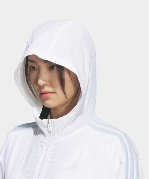 adidas(アディダス)の「フルジップジャケット【adidas Golf/アディダスゴルフ】(ブルゾン・レディース・ホワイト・SMALL/MEDIUM/LARGE/X-LARGE/X-SMALL)」の7枚目の写真