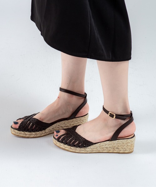 GAIMO(ガイモ)の「【GAIMO/ガイモ】ウエッジソールサンダル MELVIN(サンダル・レディース・モカ・37/38)」の4枚目の写真