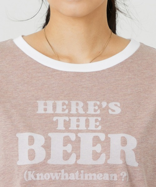 EDWIN(エドウィン)の「EDWIN LADIES リンガーTシャツ 【半袖】(Tシャツ/カットソー・レディース・ブラウン/ブルー/ホワイト・SMALL/MEDIUM)」の21枚目の写真