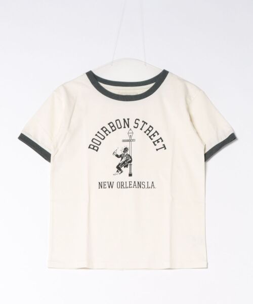 EDWIN(エドウィン)の「EDWIN LADIES リンガーTシャツ 【半袖】(Tシャツ/カットソー・レディース・ブラウン/ブルー/ホワイト・SMALL/MEDIUM)」の17枚目の写真