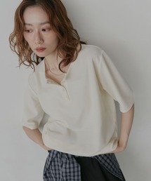 ベーシック ヘンリーネック Tシャツ