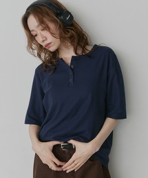 ベーシック ヘンリーネック Tシャツ