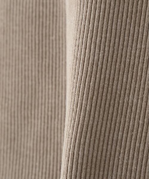 L.H.P(エルエイチピー)の「MAVYTH/メヴィス/HALF ZIP BELT TOPS(Tシャツ/カットソー・レディース・ベージュ/ブラック・F)」の14枚目の写真