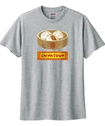 NIPOP(ニポップ) 半袖Tシャツ レディース 肉まん 中華料理 イラスト ロゴ プリント Tシャツ 半袖 カットソー トップス インバウンド お土産 ユニセックス