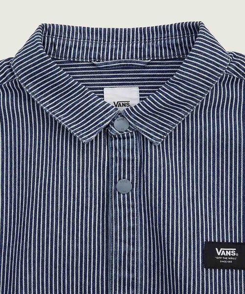 VANS（バンズ）の「ウィメンズ ストライプ ボタンダウンシャツ / STRIPES LS SHIRT Sm Sw Stripes VN000QM5FAM1（シャツ/ブラウス・レディース・ストライプ・X-LARGE/SMALL/MEDIUM/LARGE）」の3枚目の写真