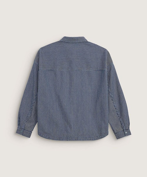 VANS（バンズ）の「ウィメンズ ストライプ ボタンダウンシャツ / STRIPES LS SHIRT Sm Sw Stripes VN000QM5FAM1（シャツ/ブラウス・レディース・ストライプ・X-LARGE/SMALL/MEDIUM/LARGE）」の2枚目の写真
