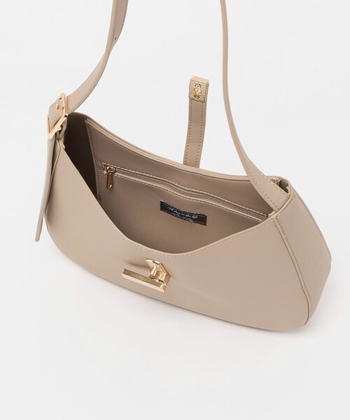 A DAY IN THE LIFE UNITED ARROWS(アデイインザライフユナイテッドアローズ)の「レザーライク ラウンドショルダーバッグ<A DAY IN THE LIFE>(ショルダーバッグ・レディース・ダークブラウン/ナチュラル/ブラック・FREE)」の21枚目の写真