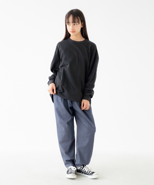 FOV(フォブ)の「FOV/フォブ PLAIN L/S Tシャツ(Tシャツ/カットソー・レディース・ブラック/ホワイト/チャコールグレー/ベージュ系その他・F)」の6枚目の写真