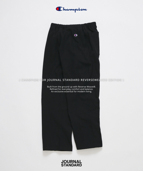 Champion(チャンピオン)の「champion for JOURNAL STANDARD private fit sweatpants(スウェットパンツ・メンズ・ブラック/グレー・MEDIUM/LARGE)」の1枚目の写真