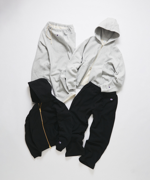 Champion(チャンピオン)の「champion for JOURNAL STANDARD private fit sweatpants(スウェットパンツ・メンズ・ブラック/グレー・MEDIUM/LARGE)」の3枚目の写真