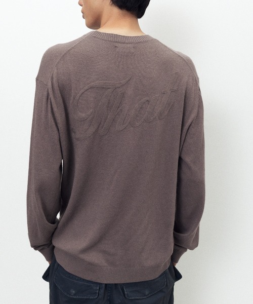 thisisneverthat(ディスイズネバーザット)の「High Gauge Knit Sweater(ニット/セーター・メンズ・ブラック/ブラウン系その他2・XL/L/M/S)」の7枚目の写真
