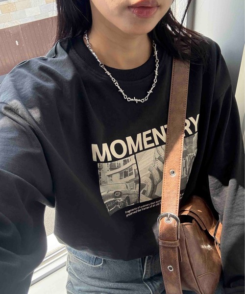 AS KNOW AS plus（アズノゥアズプラス）の「☆シンプルアソートロンT(ロゴ・フォトプリント)【UNISEX ITEM】（Tシャツ/カットソー・レディース・ホワイト/ブラック/チャコール/グリーン・FREE）」の14枚目の写真