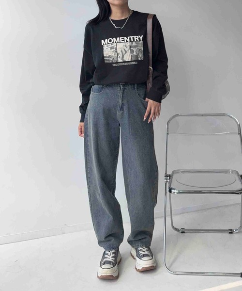AS KNOW AS plus（アズノゥアズプラス）の「☆シンプルアソートロンT(ロゴ・フォトプリント)【UNISEX ITEM】（Tシャツ/カットソー・レディース・ホワイト/ブラック/チャコール/グリーン・FREE）」の21枚目の写真