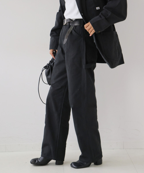 OUTDOOR PRODUCTS(アウトドアプロダクツ)の「Lee ex PAINTER DENIM セットアップ対応(デニムパンツ・レディース・ブラック/ブラウン・40/38/36)」の1枚目の写真