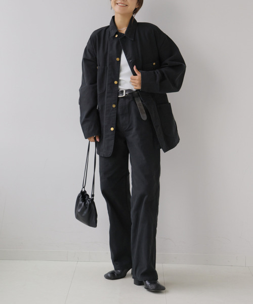 OUTDOOR PRODUCTS(アウトドアプロダクツ)の「Lee ex PAINTER DENIM セットアップ対応(デニムパンツ・レディース・ブラック/ブラウン・40/38/36)」の8枚目の写真