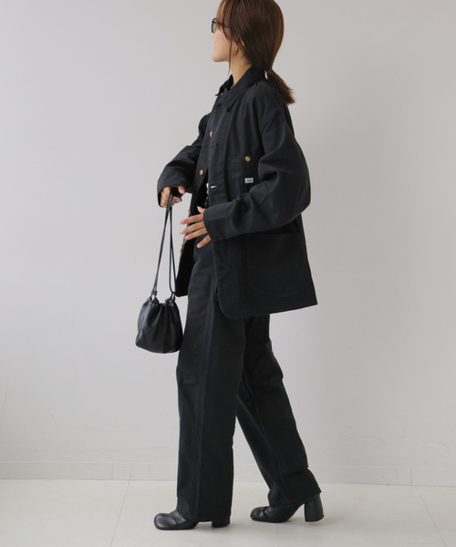 OUTDOOR PRODUCTS(アウトドアプロダクツ)の「Lee ex PAINTER DENIM セットアップ対応(デニムパンツ・レディース・ブラック/ブラウン・40/38/36)」の9枚目の写真