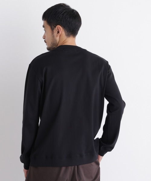 NANO universe(ナノユニバース)の「「FORMAL JERSEY」モックネックカットソー長袖(Tシャツ/カットソー・メンズ・ホワイト/ブラック/ブラウン・L/M/S)」の15枚目の写真