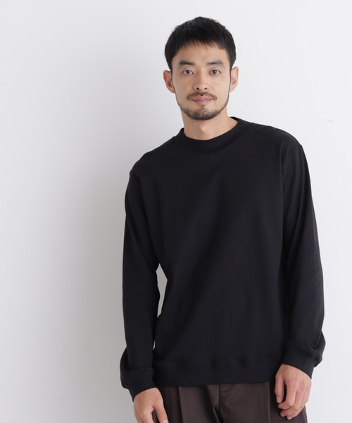 NANO universe(ナノユニバース)の「「FORMAL JERSEY」モックネックカットソー長袖(Tシャツ/カットソー・メンズ・ホワイト/ブラック/ブラウン・L/M/S)」の16枚目の写真