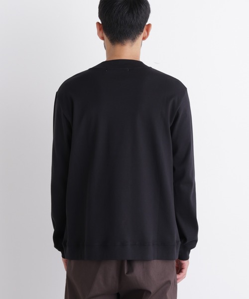 NANO universe(ナノユニバース)の「「FORMAL JERSEY」モックネックカットソー長袖(Tシャツ/カットソー・メンズ・ホワイト/ブラック/ブラウン・L/M/S)」の9枚目の写真