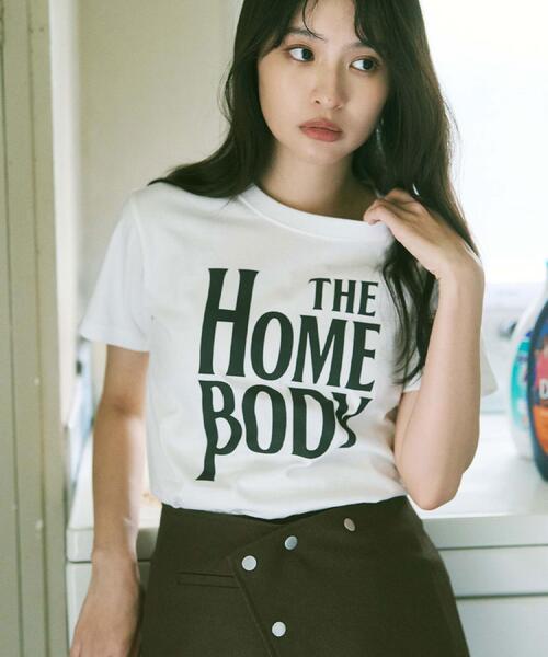 ALL NEW MART(オールニューマート)の「HOMEBODYグラフィックTシャツ(Tシャツ/カットソー・レディース・パープル系/ホワイト/ブラック/ピンク・00)」の22枚目の写真