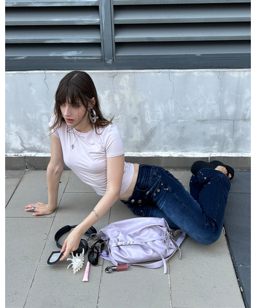 YEOMIMの「slouchy bag (lilac)(ショルダーバッグ・レディース・その他・FREE)」の3枚目の写真