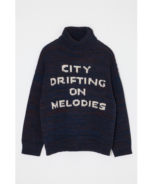 MOUSSY（マウジー）の「【26年AW新作】LETTERED セーター（ニット/セーター・レディース・ネイビー/ライトベージュ/ボルドー/杢グレー・FREE）」の3枚目の写真