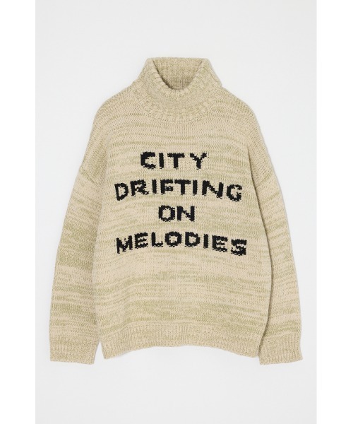 MOUSSY（マウジー）の「【26年AW新作】LETTERED セーター（ニット/セーター・レディース・ネイビー/ライトベージュ/ボルドー/杢グレー・FREE）」の2枚目の写真