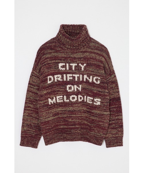 MOUSSY（マウジー）の「【26年AW新作】LETTERED セーター（ニット/セーター・レディース・ネイビー/ライトベージュ/ボルドー/杢グレー・FREE）」の4枚目の写真