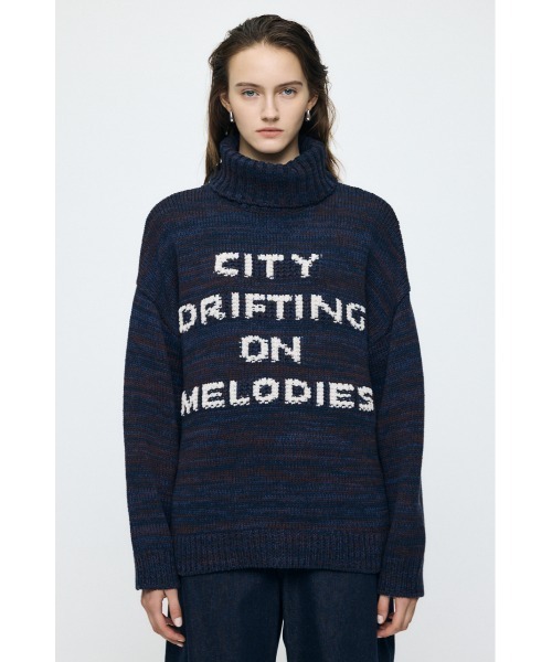 MOUSSY（マウジー）の「【26年AW新作】LETTERED セーター（ニット/セーター・レディース・ネイビー/ライトベージュ/ボルドー/杢グレー・FREE）」の17枚目の写真