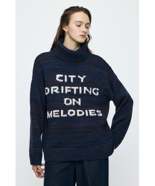 MOUSSY（マウジー）の「【26年AW新作】LETTERED セーター（ニット/セーター・レディース・ネイビー/ライトベージュ/ボルドー/杢グレー・FREE）」の22枚目の写真