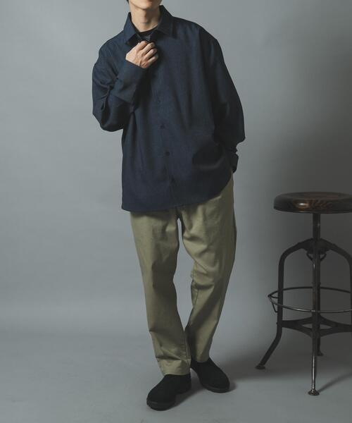 ITEMS URBANRESEARCH(アイテムズ アーバンリサーチ)の「ハイストレッチリラックスパンツ(その他パンツ・メンズ・ブラック/ベージュ/インディゴブルー・SMALL/LARGE/MEDIUM)」の12枚目の写真