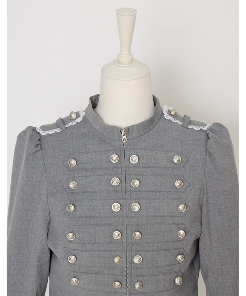 Fiorforte(フィオルフォルテ)の「napoleon jacket onepiece(ワンピース・レディース・グレー/ピンク・FREE)」の18枚目の写真