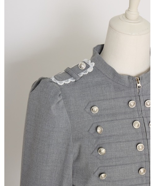 Fiorforte(フィオルフォルテ)の「napoleon jacket onepiece(ワンピース・レディース・グレー/ピンク・FREE)」の19枚目の写真
