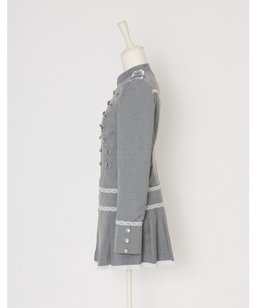 Fiorforte(フィオルフォルテ)の「napoleon jacket onepiece(ワンピース・レディース・グレー/ピンク・FREE)」の16枚目の写真