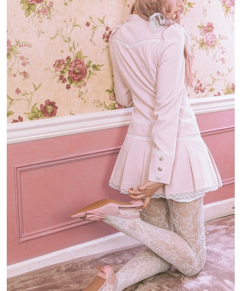 Fiorforte(フィオルフォルテ)の「napoleon jacket onepiece(ワンピース・レディース・グレー/ピンク・FREE)」の9枚目の写真